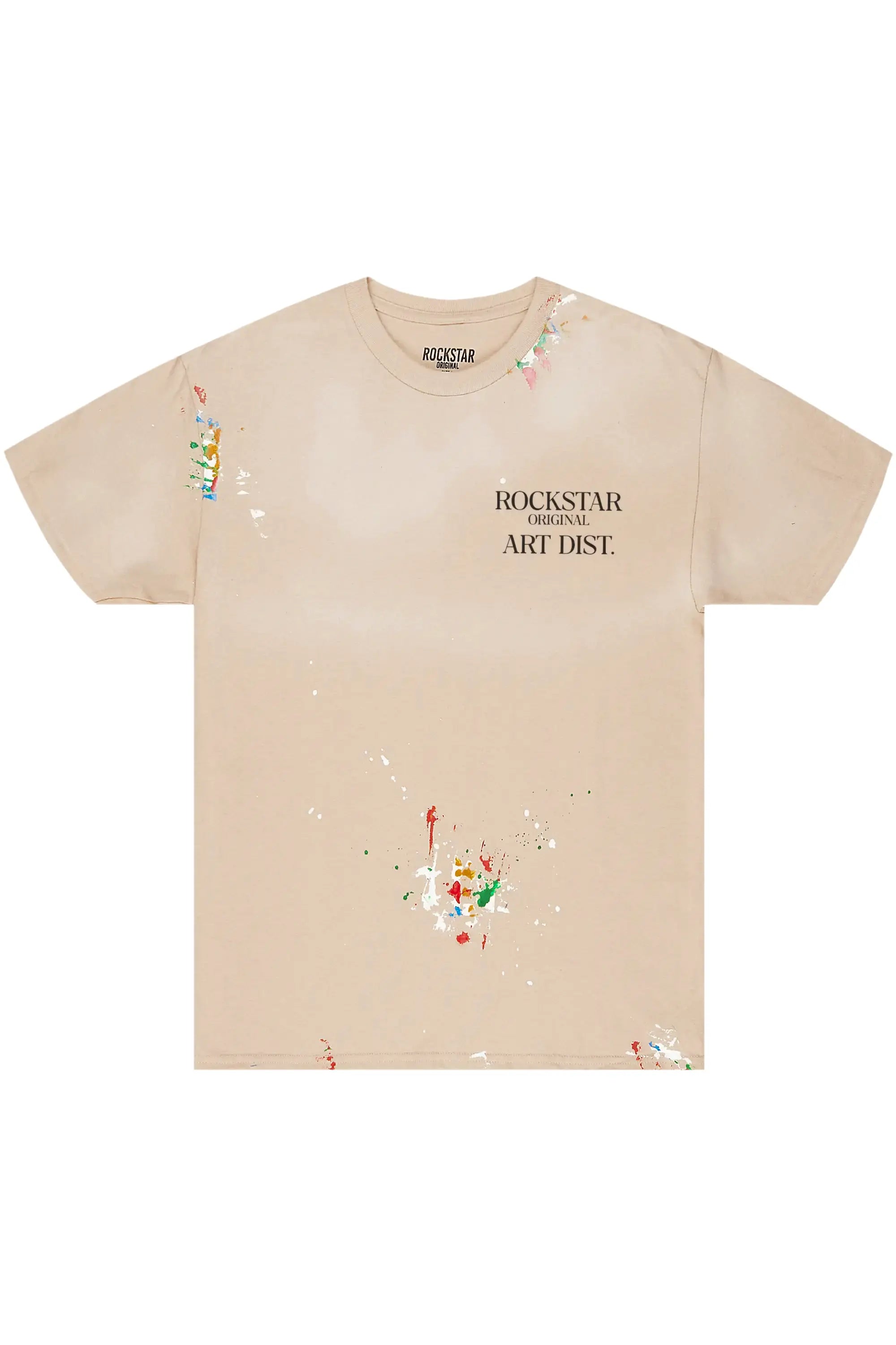 Palmer Beige Graphic T-Shirt